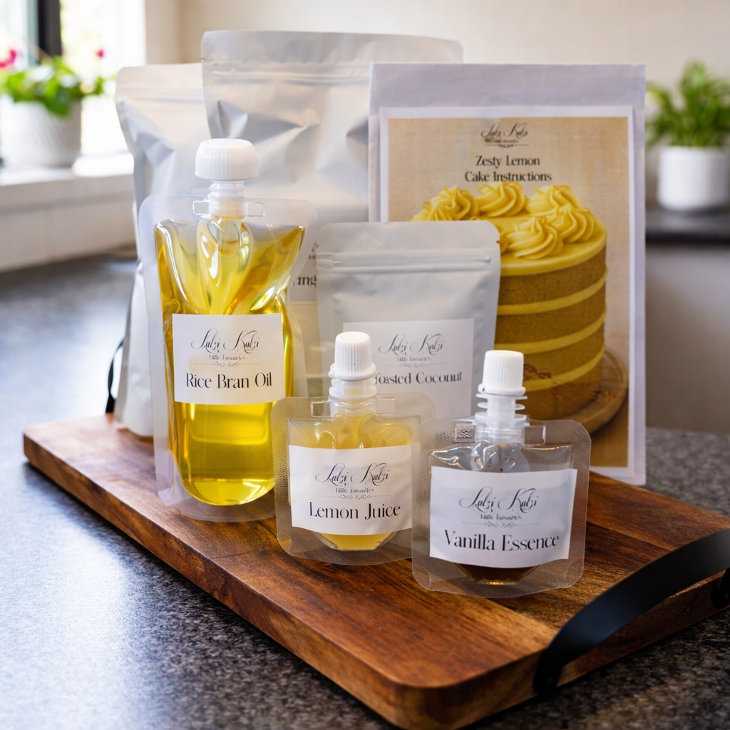 Lutzi Kutzi Zesty Lemon Cake Baking Box