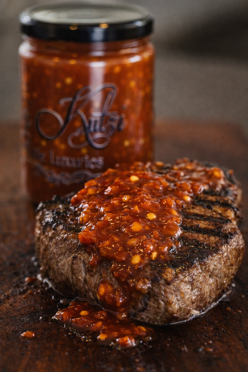 Lutzi Kutzi Firepot Chilli Chutney, Family Jar 500 ml